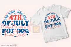 4th of July SVG Hot Dog T-shirt Design Product Image 2