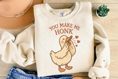 You make me honk goose PNG, Valentine Goose PNG, Anti Valent Product Image 5