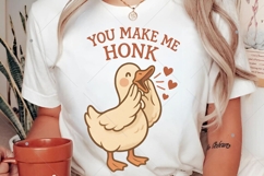 You make me honk goose PNG, Valentine Goose PNG, Anti Valent Product Image 2