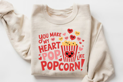 You Make My Heart Pop Like Popcorn! Sublimation PNG Design Product Image 3