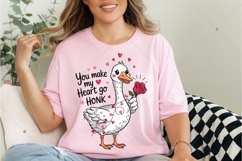 You Make My Heart Go Honk, Funny Anniversary Shirt Design Product Image 3