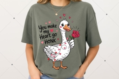 You Make My Heart Go Honk, Funny Anniversary Shirt Design Product Image 5