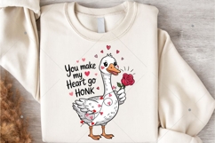 You Make My Heart Go Honk, Funny Anniversary Shirt Design Product Image 8