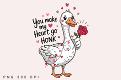 You Make My Heart Go Honk, Funny Anniversary Shirt Design Product Image 1