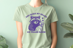 You Make My Heart Go Trash Boom Trendy Raccoon SVG PNG Print Product Image 2