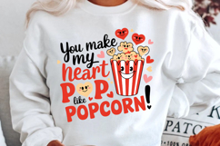 You Make My Heart Pop Like Popcorn! Sublimation PNG Design Product Image 2