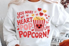 You Make My Heart Pop Like Popcorn! Sublimation PNG Design Product Image 1