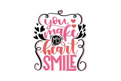 You Make My Heart Smile SVG Cut File Product Image 1