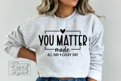 You Matter PNG - You Are Enough SVG - Not Perfect Self Love Product Image 3