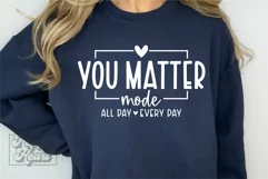 You Matter PNG - You Are Enough SVG - Not Perfect Self Love Product Image 1