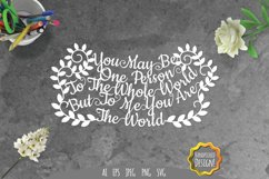 You are The World Papercut SVG Product Image 1