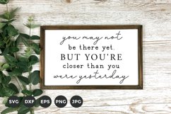 Motivational Quote Sign | Positive Farmhouse Sign Svg Product Image 1