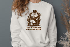 Funny Cat SVG You May Serve Snacks Now Victorian Gentleman Product Image 3