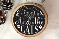 You Me And The Cats SVG ,Christmas SVG Design Product Image 3