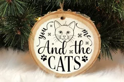You Me And The Cats SVG ,Christmas SVG Design Product Image 2