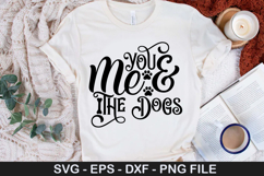 You Me &amp; the Dogs - Christmas Dog SVG Design Product Image 1