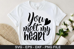 You Melt My Heart - Coffee SVG Design Product Image 1