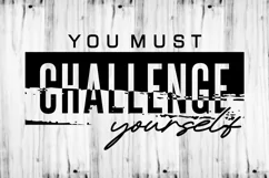 You Must Challenge Yourself SVG, Fitness SVG, GYM Workout Product Image 2