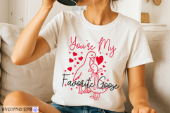 You’re My Favorite Goose SVG Cute Valentine Goose Couple Product Image 2