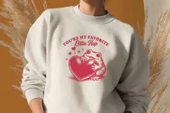 You’re My Favorite Little Hop SVG Frog Valentine Cute PNG Product Image 2