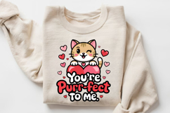 You're Purr Fect To Me Sublimation PNG Design Product Image 3