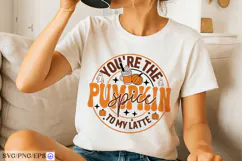 You're The Pumpkin Spice To My Latte SVG Halloween Quotes Product Image 3
