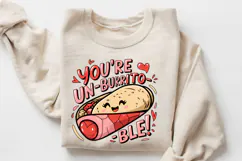 You’re Un Burrito Ble Valentine Sublimation PNG Design Product Image 3