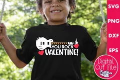 You Rock Valentine Svg | Guitar Valentine Shirt Svg Files Product Image 1