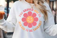 You should not be aeraid to be SVG, Retro Inspirational SVG Product Image 1