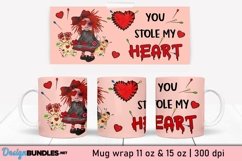 You Stole My Heart Valentine Voodoo Doll | Mug Wrap Print Product Image 1