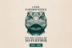 Funny Lizard Introvert Quote SVG - Vintage Engraving PNG Product Image 1
