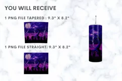 20oz Halloween Tumbler Zombie Hands Sublimation Wrap Product Image 2