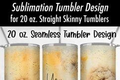 You Are Enough Dandelion 20oz Seamless Tumbler Wrap Product Image 4