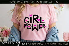 Inspirational Girl Power Baby Girl T-shirt Teenage Girl SVG Product Image 5