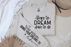 Dare To Dream Dare Sleeve SVG, Motivational SVG Design Product Image 3