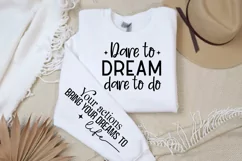 Dare To Dream Dare Sleeve SVG, Motivational SVG Design Product Image 2