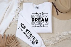Dare To Dream Dare Sleeve SVG, Motivational SVG Design Product Image 3