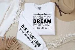 Dare To Dream Dare Sleeve SVG, Motivational SVG Design Product Image 3