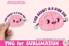 Your Anxiety Is A Lying Hoe Png, Mental Health Awareness Png Product Image 2