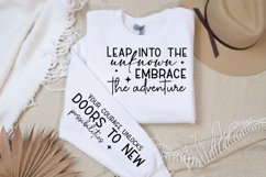 Leap Into The Unknown Sleeve SVG, Motivational SVG Design Product Image 3
