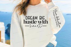 Dream Big Hustle With Sleeve SVG, Motivational SVG Design Product Image 3