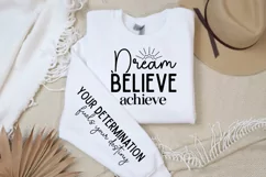 Dream Believe Achieve Sleeve SVG, Motivational SVG Design Product Image 3