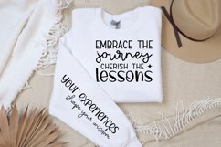 Embrace The Journey Sleeve SVG, Motivational SVG Design Product Image 3
