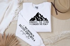 Embrace The Climb Sleeve SVG, Motivational SVG Design Product Image 3