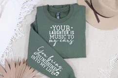 Your Laughter Is Music Sleeve SVG, Mother's Day SVG Design Product Image 3