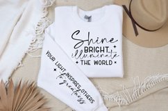 Shine Bright Illuminate Sleeve SVG, Motivational SVG Design Product Image 3