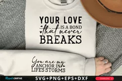 Your Love Is A Bond Sleeve SVG, Mother's Day SVG Design Product Image 1