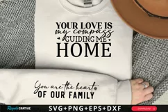 Your Love Is My Compass Sleeve SVG, Mother's Day SVG Design Product Image 1