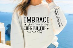 Embrace The Journey Sleeve SVG, Motivational SVG Design Product Image 3
