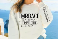 Embrace The Journey Sleeve SVG, Motivational SVG Design Product Image 3